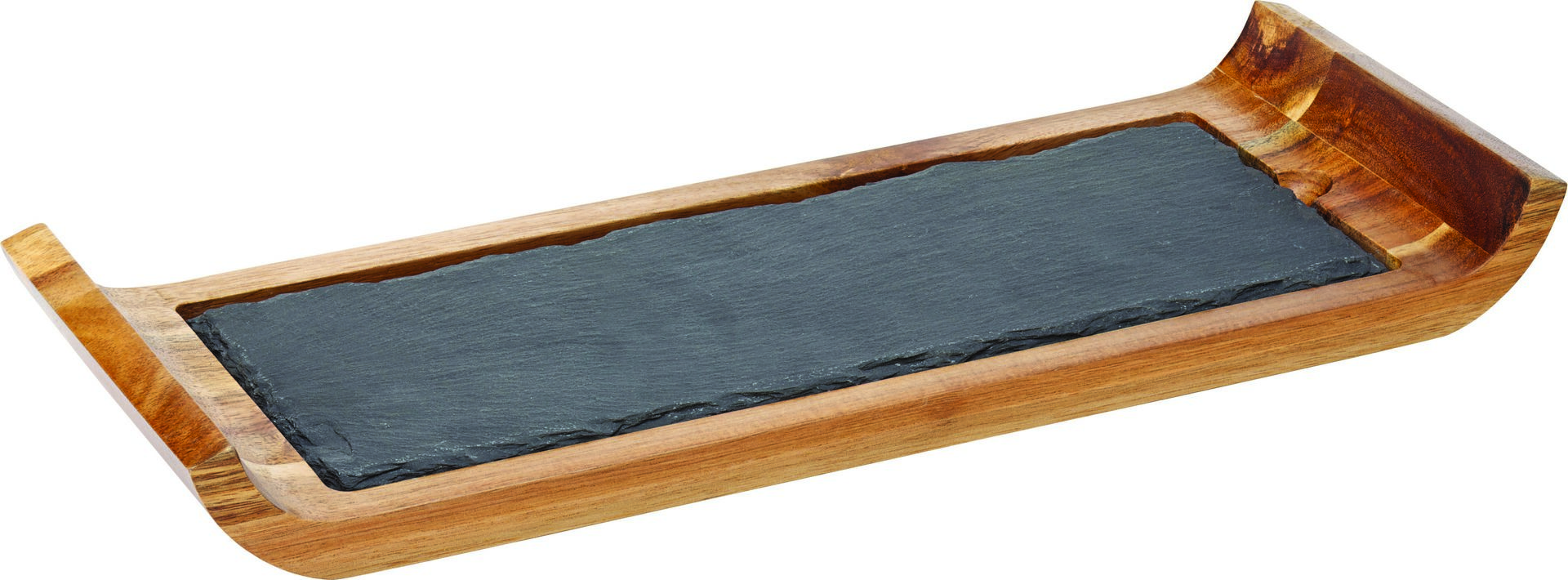 Reversible Acacia Board with Indents 16.25 x 6
